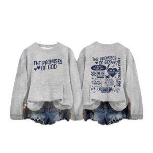 Round neck THE PROMIS OF GOD pullover sweatshirt sweatshirt