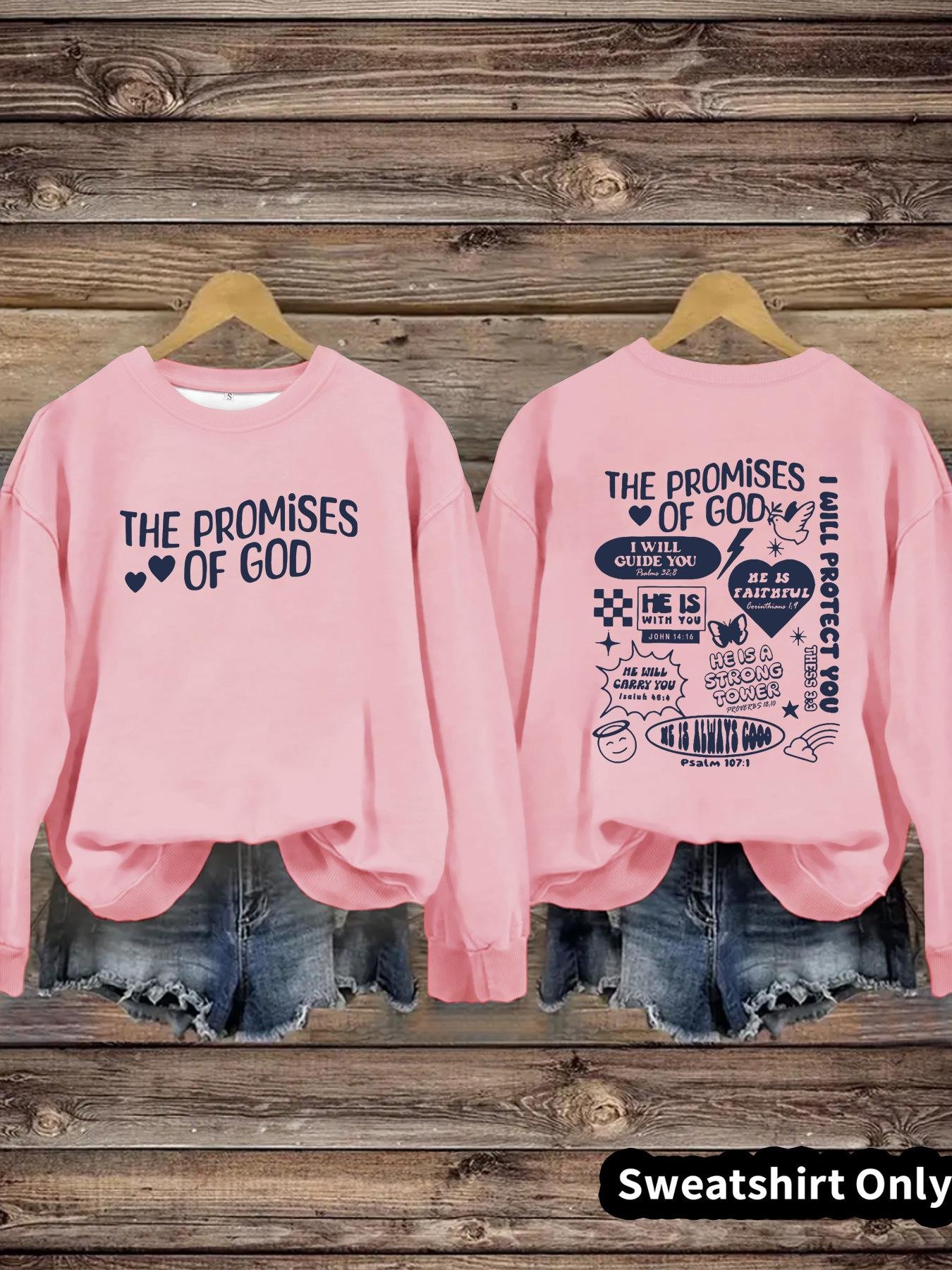 Round neck THE PROMIS OF GOD pullover sweatshirt sweatshirt - Image 7