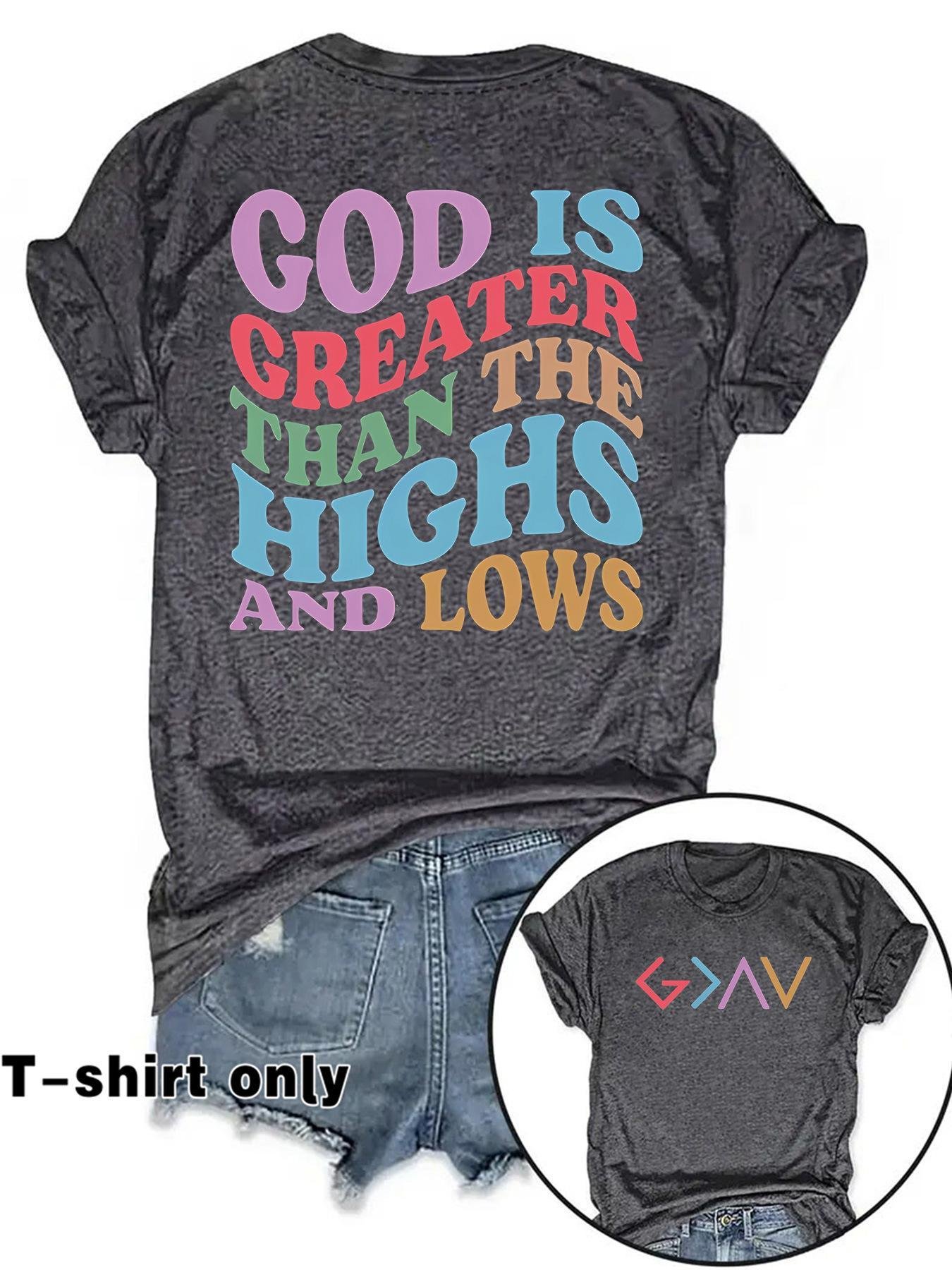 GOD IS GREEN New Round Neck Loose Short Sleeve - Image 12
