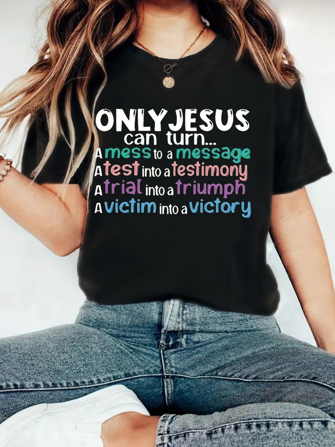 OMLY JESUS Women's T-shirt Top - Image 9