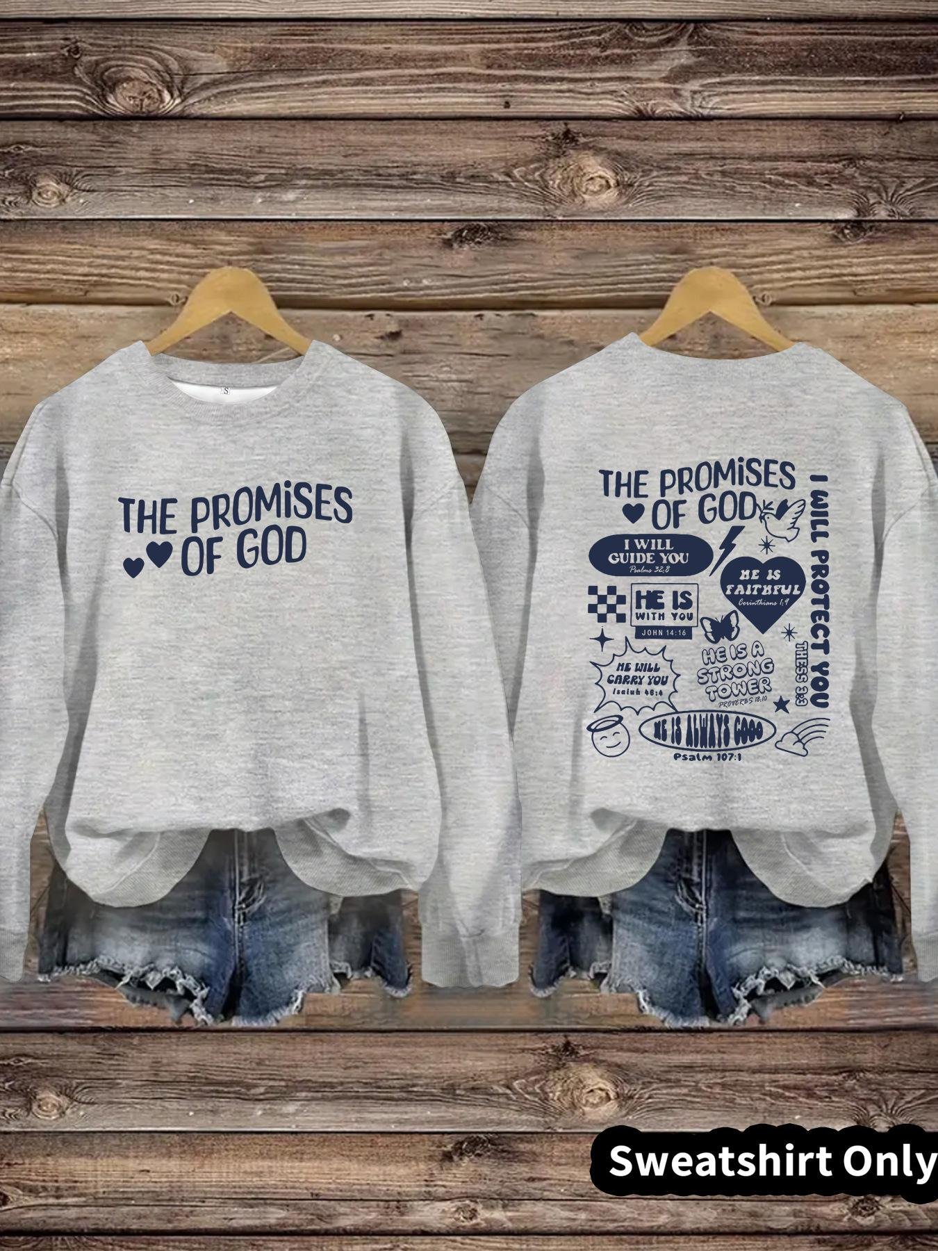 Round neck THE PROMIS OF GOD pullover sweatshirt sweatshirt - Image 10
