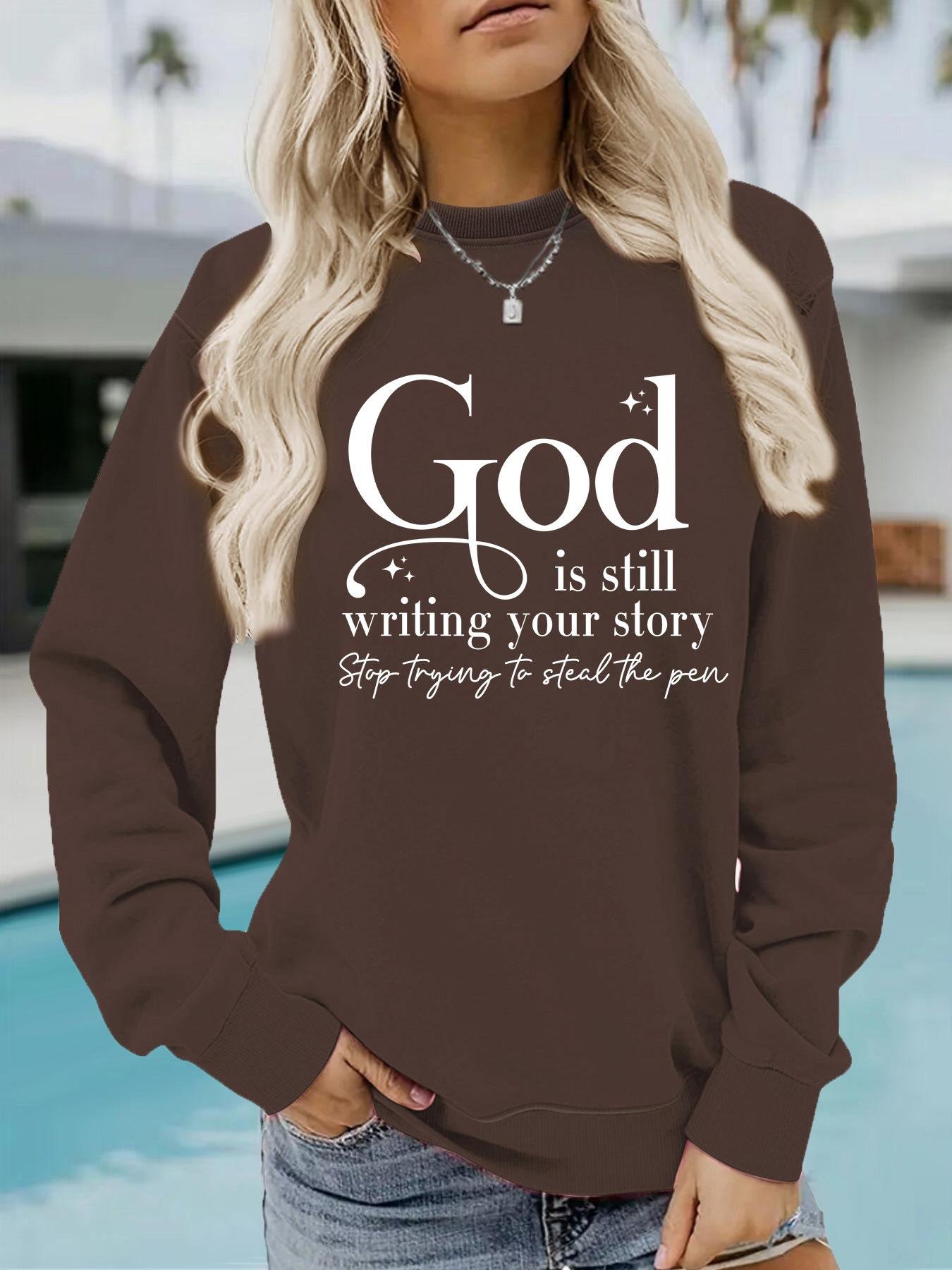 GOD STOP printed pullover sweatshirt - Image 12