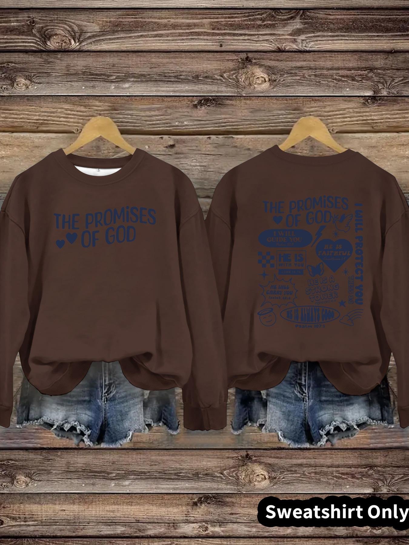 Round neck THE PROMIS OF GOD pullover sweatshirt sweatshirt - Image 12