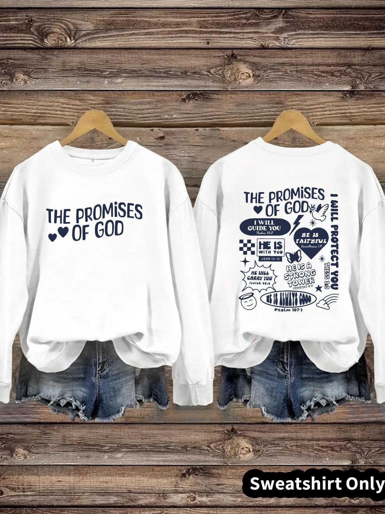 Round neck THE PROMIS OF GOD pullover sweatshirt sweatshirt - Image 6
