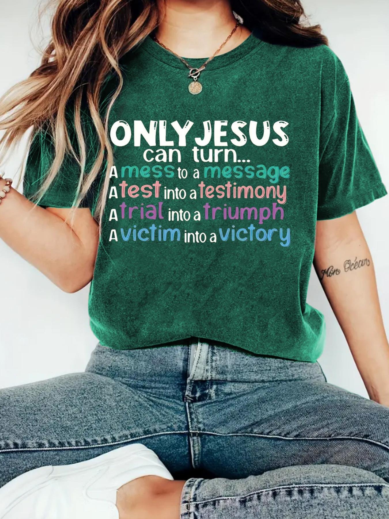 OMLY JESUS Women's T-shirt Top - Image 13