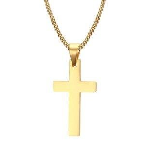 VNOX Classic Mens Cross Pendant Necklace 24