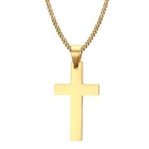 VNOX Classic Mens Cross Pendant Necklace 24