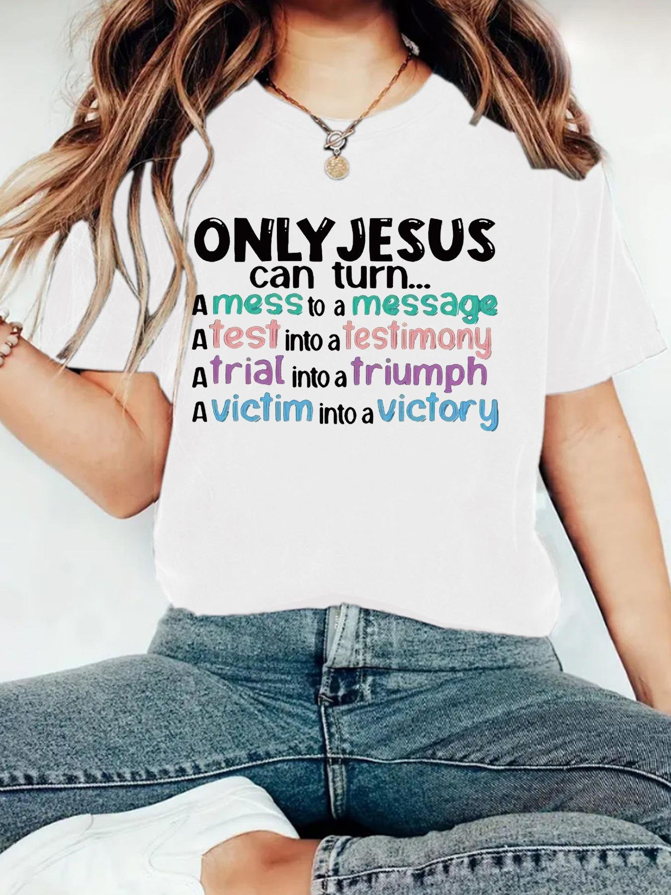 OMLY JESUS Women's T-shirt Top - Image 7