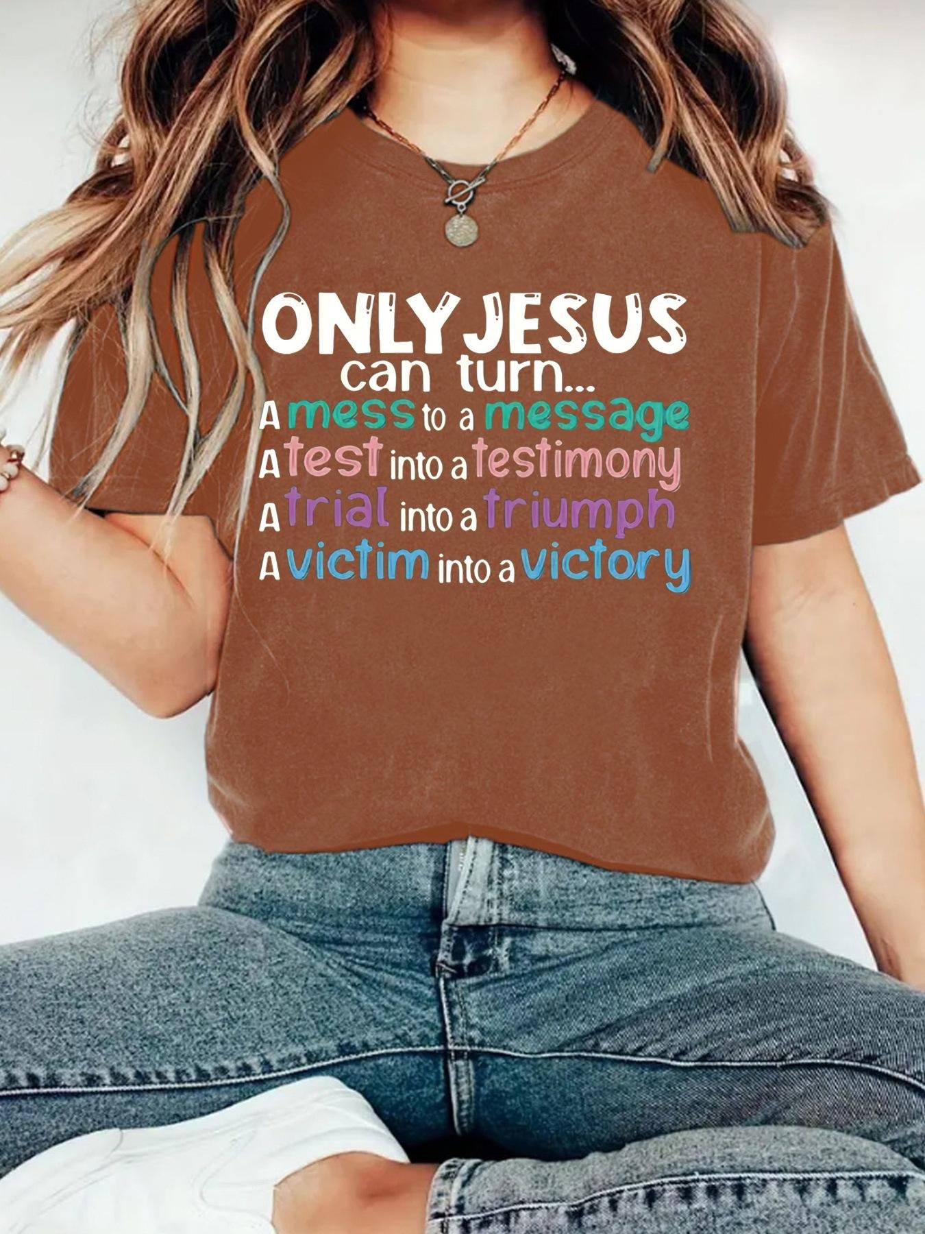 OMLY JESUS Women's T-shirt Top - Image 14