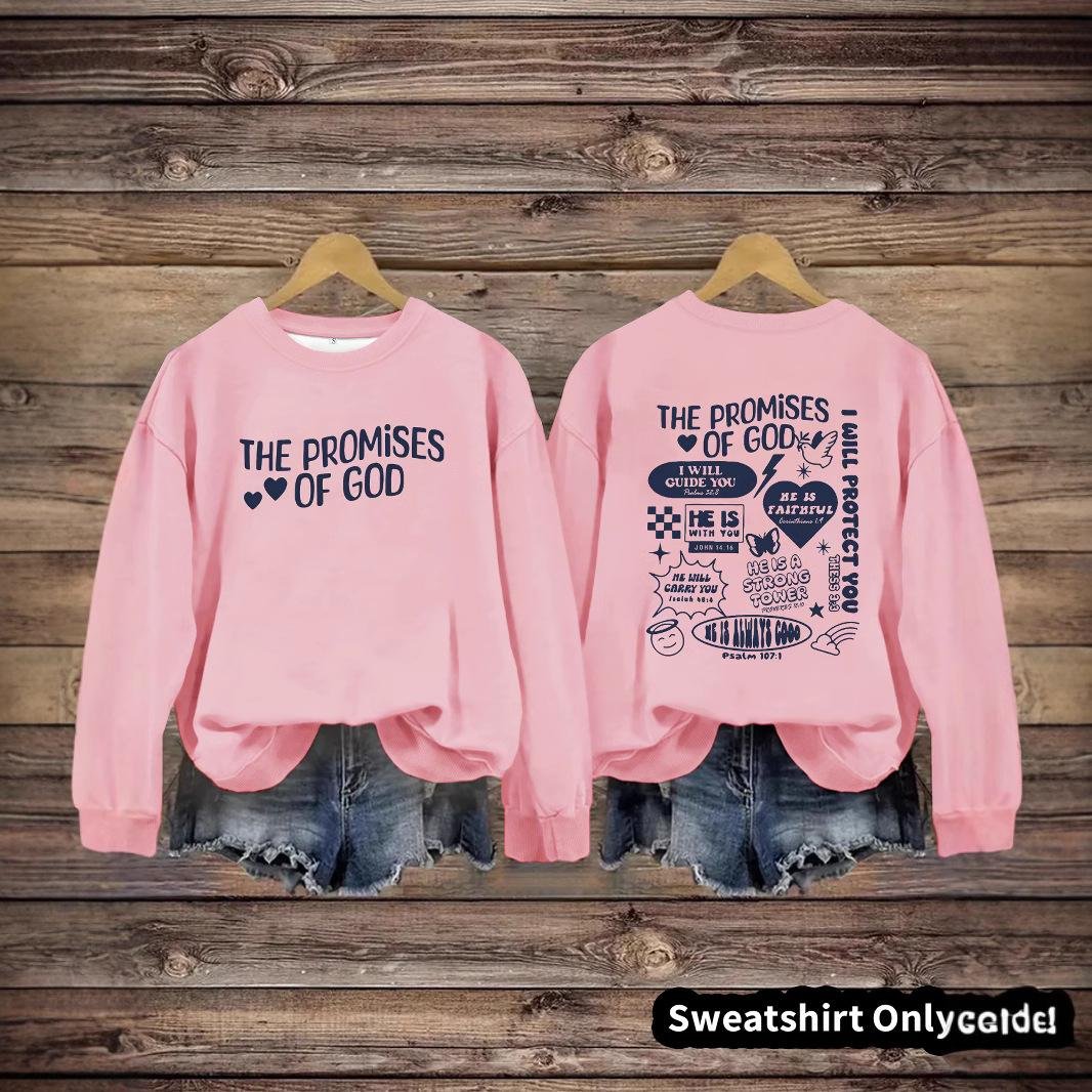 Round neck THE PROMIS OF GOD pullover sweatshirt sweatshirt - Image 2