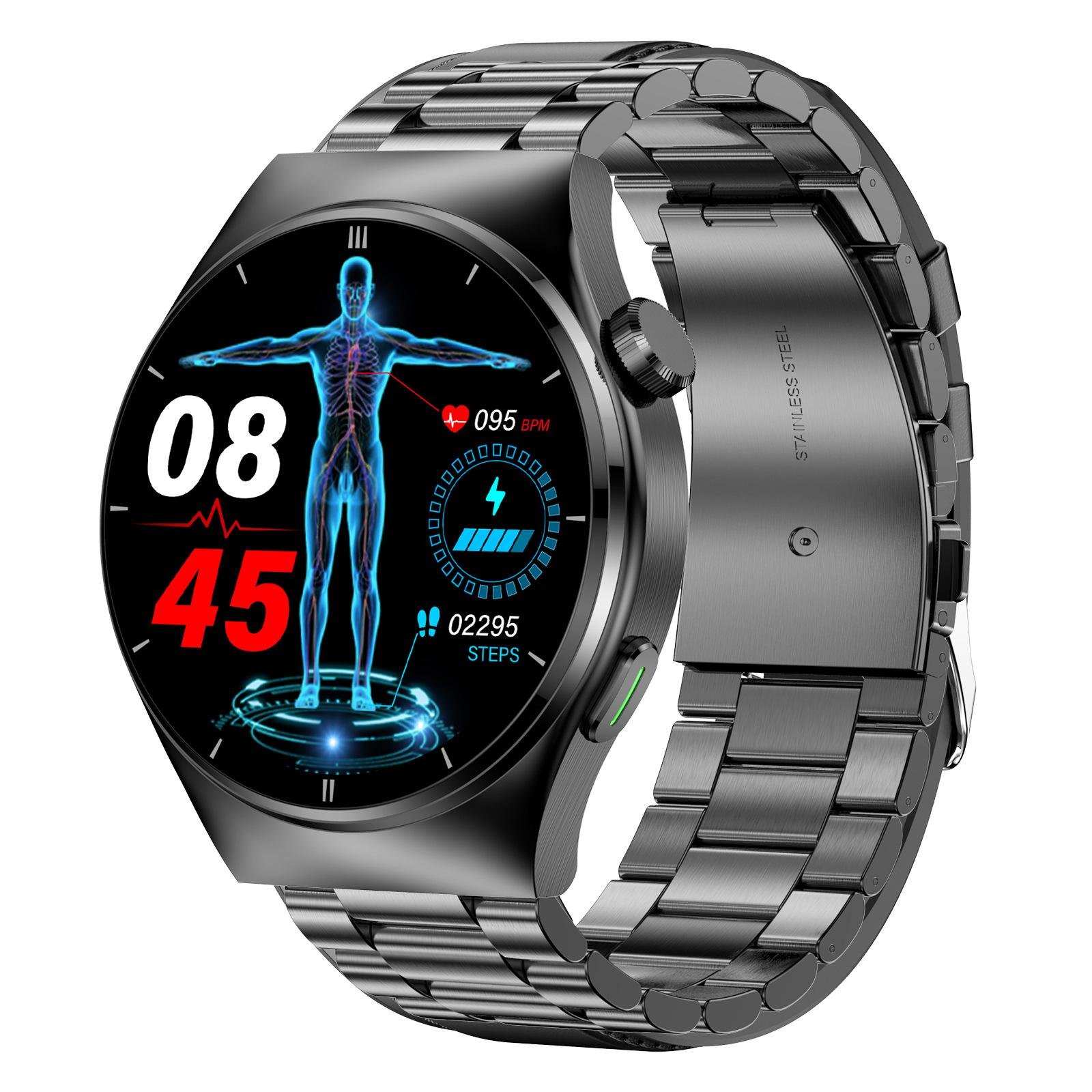 F320 laser therapy Bluetooth call uric acid lipids watch non invasive blood sugar heart rate body temperature smart watch - Image 2