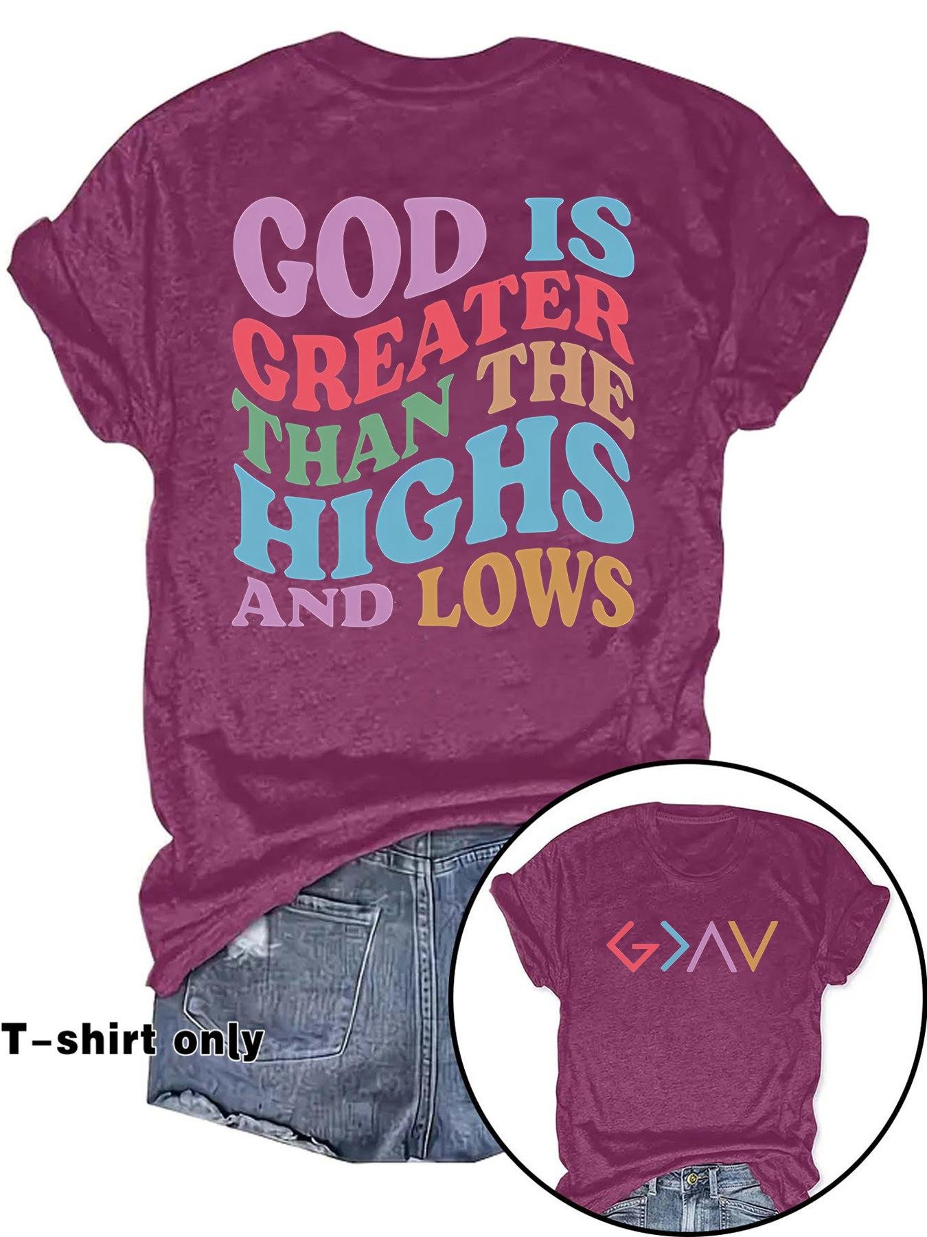 GOD IS GREEN New Round Neck Loose Short Sleeve - Image 10