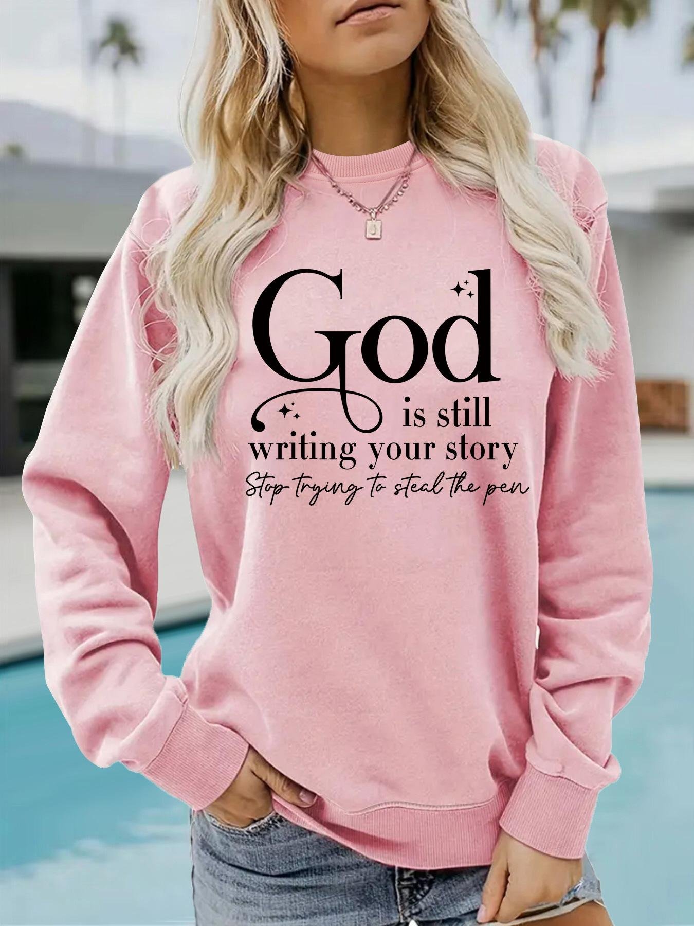 GOD STOP printed pullover sweatshirt - Image 7